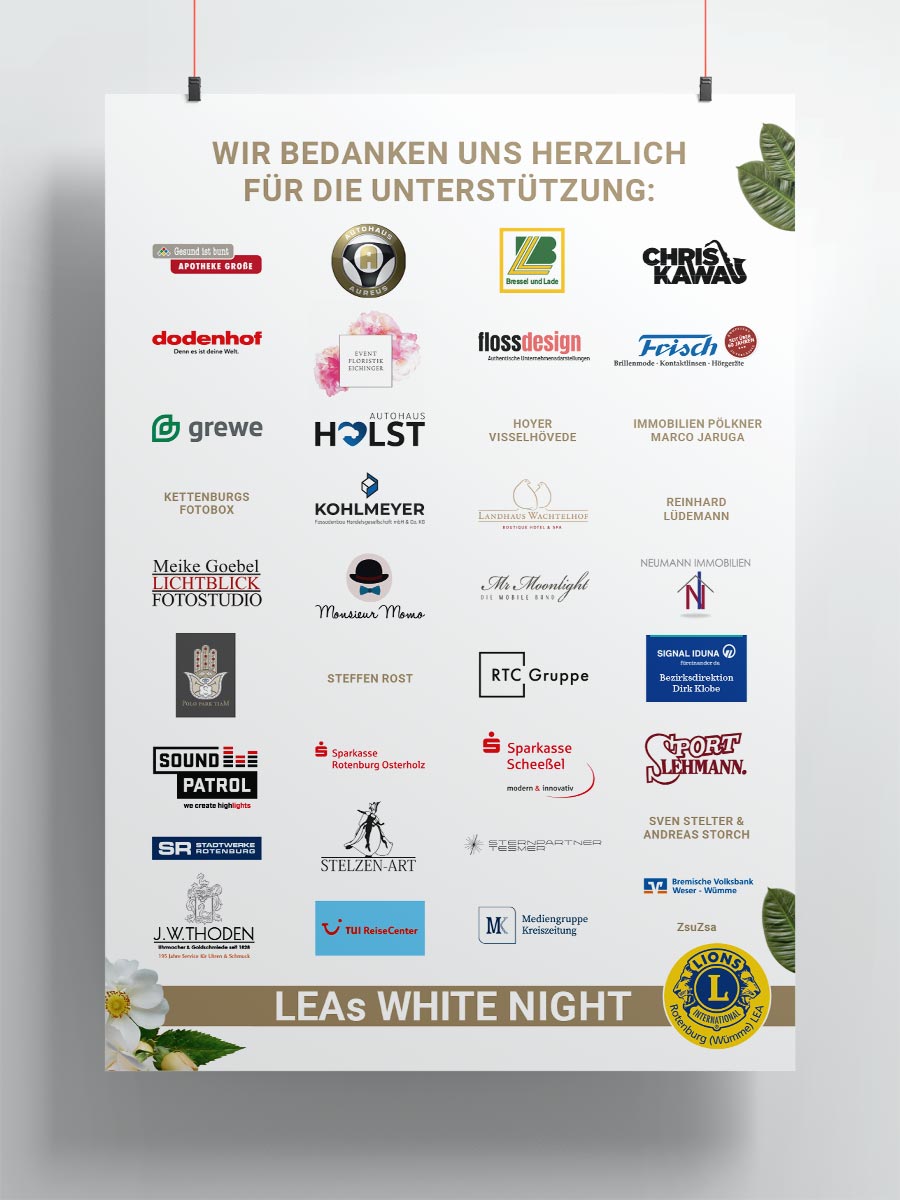 Sponsoren der LEAs White Night 2024